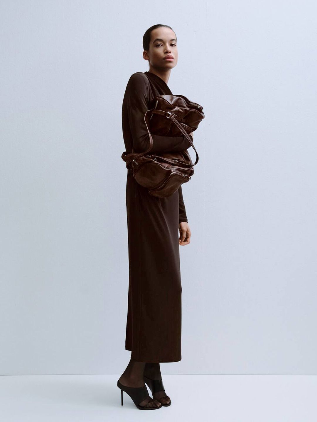 Boat Neck Sheath Midi Dress