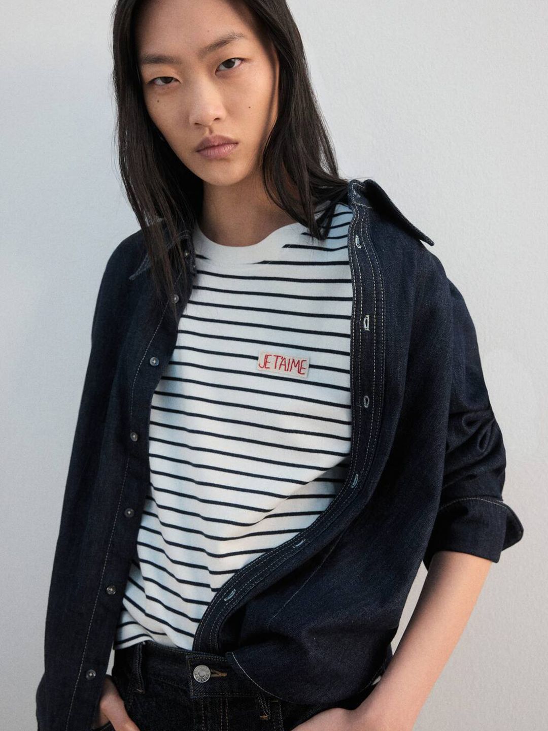 Striped Pure Cotton T-shirt