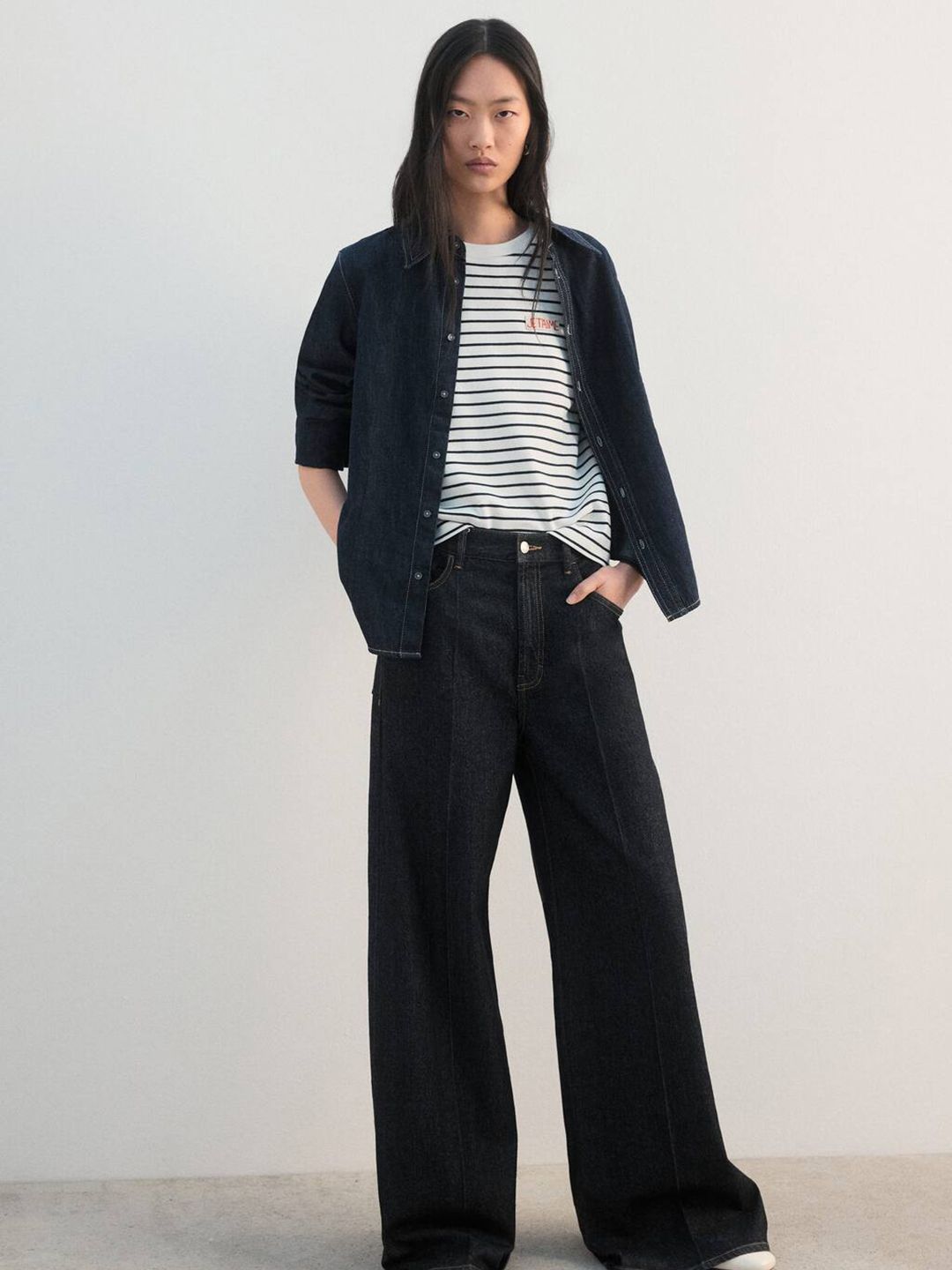 Striped Pure Cotton T-shirt