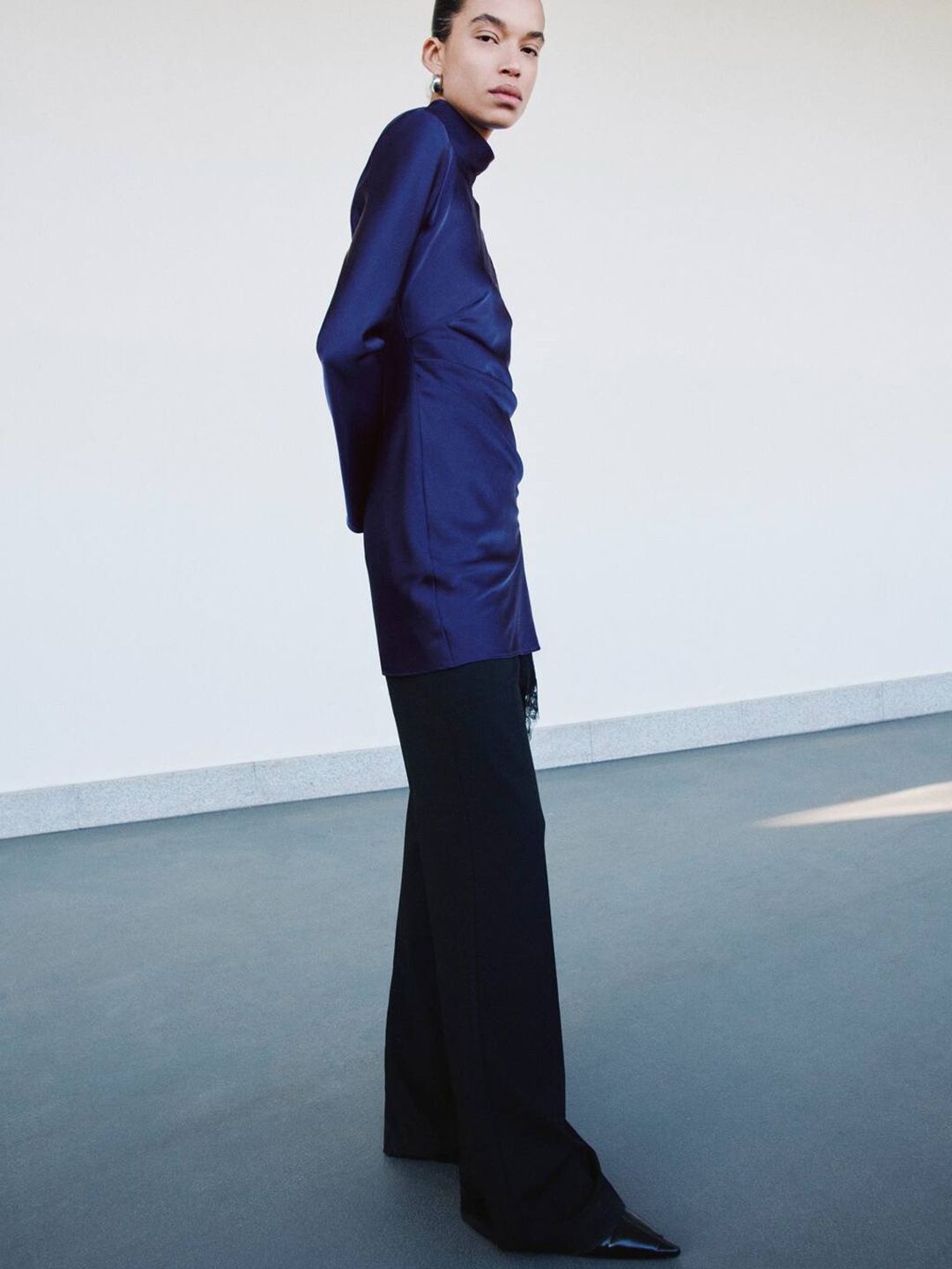 A-Line Mini Dress with Pleated Details