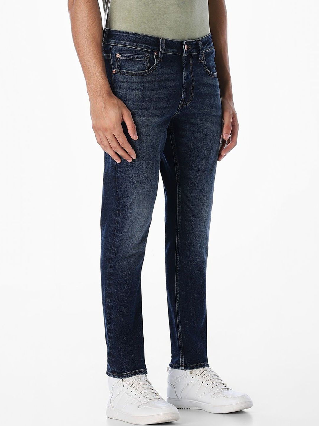 Slim Fit Low-Rise Light Fade Stretchable Jeans
