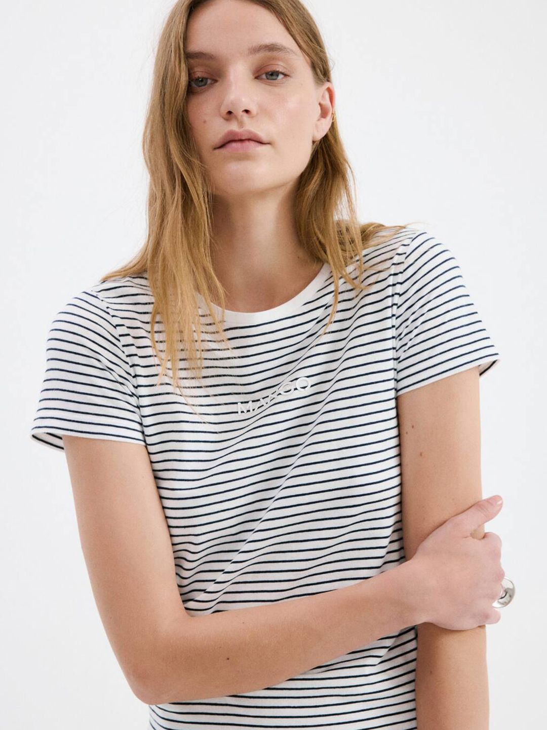 Striped Pure Cotton T-shirt