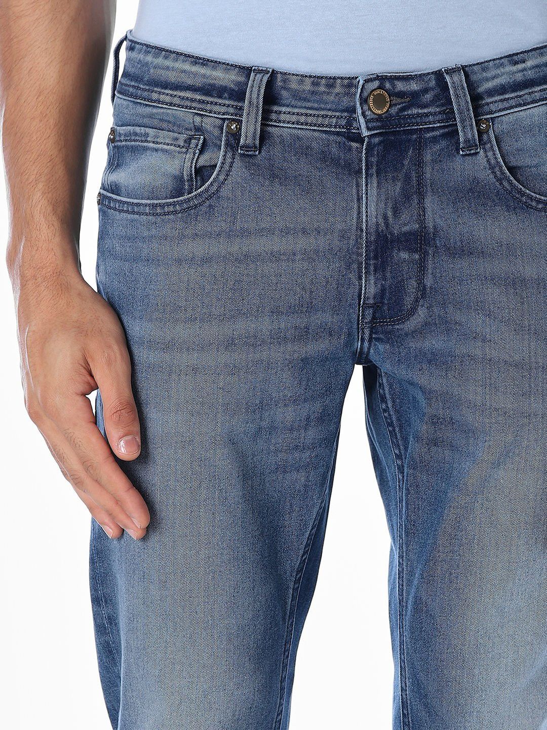 Slim Fit Low-Rise Light Fade Stretchable Jeans