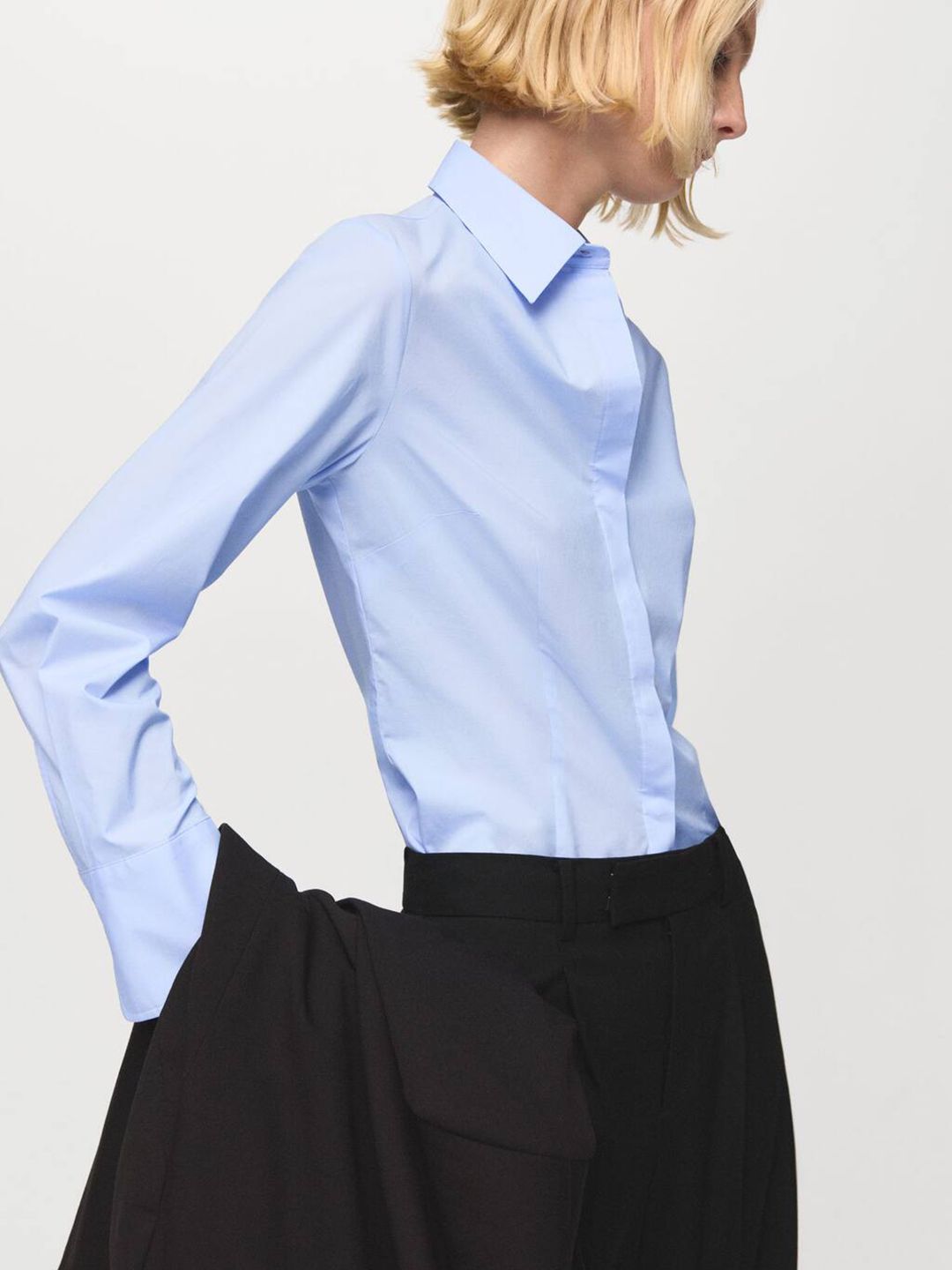 Slim Fit Poplin Casual Shirt