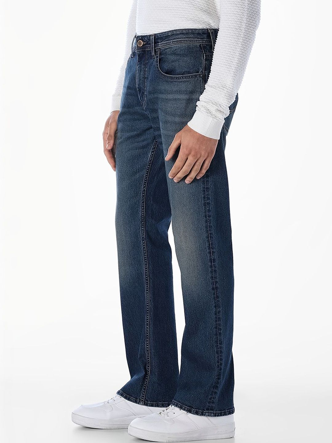 Bootcut High-Rise Light Fade Stretchable Jeans