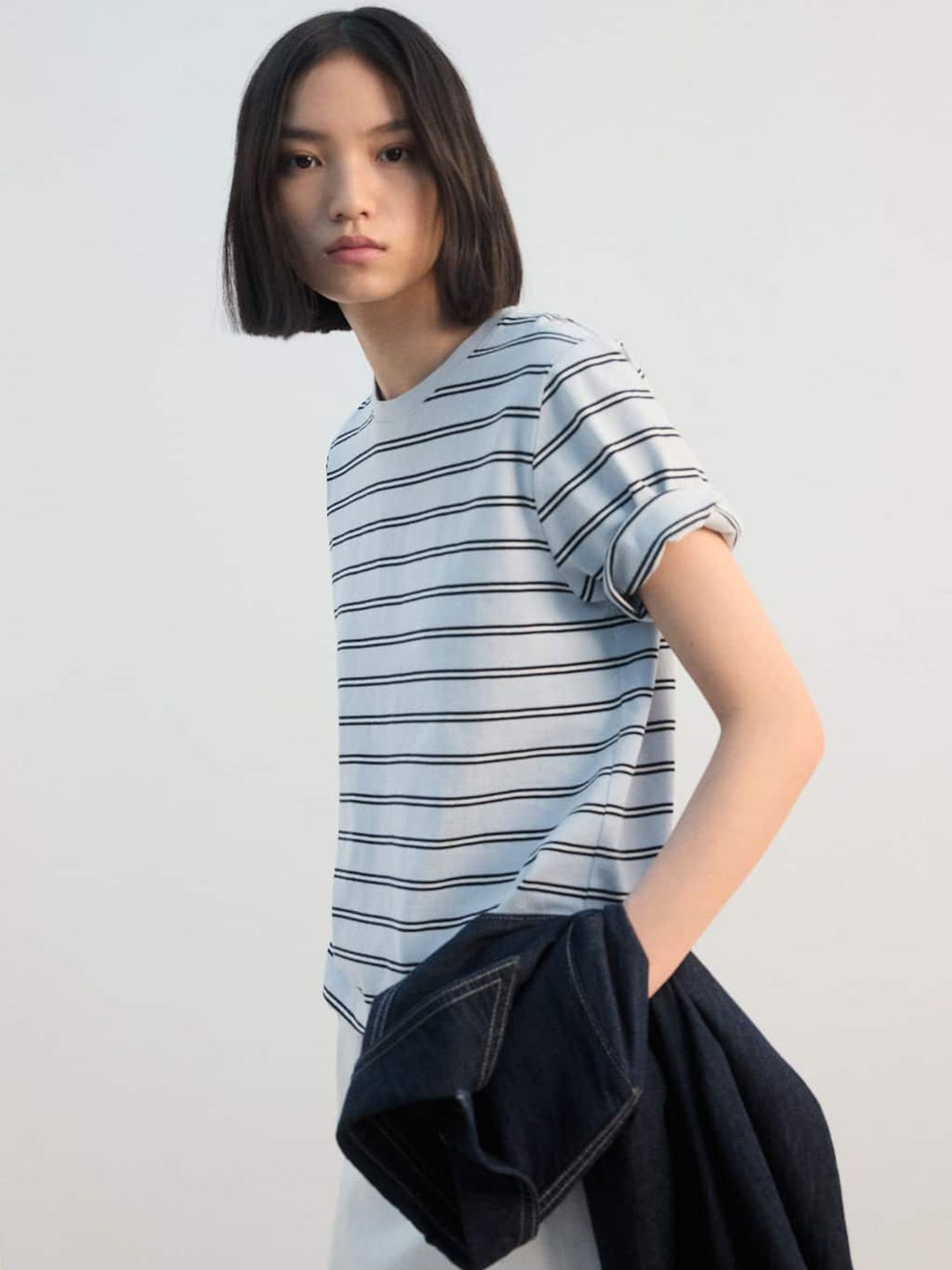 Striped Pure Cotton T-shirt