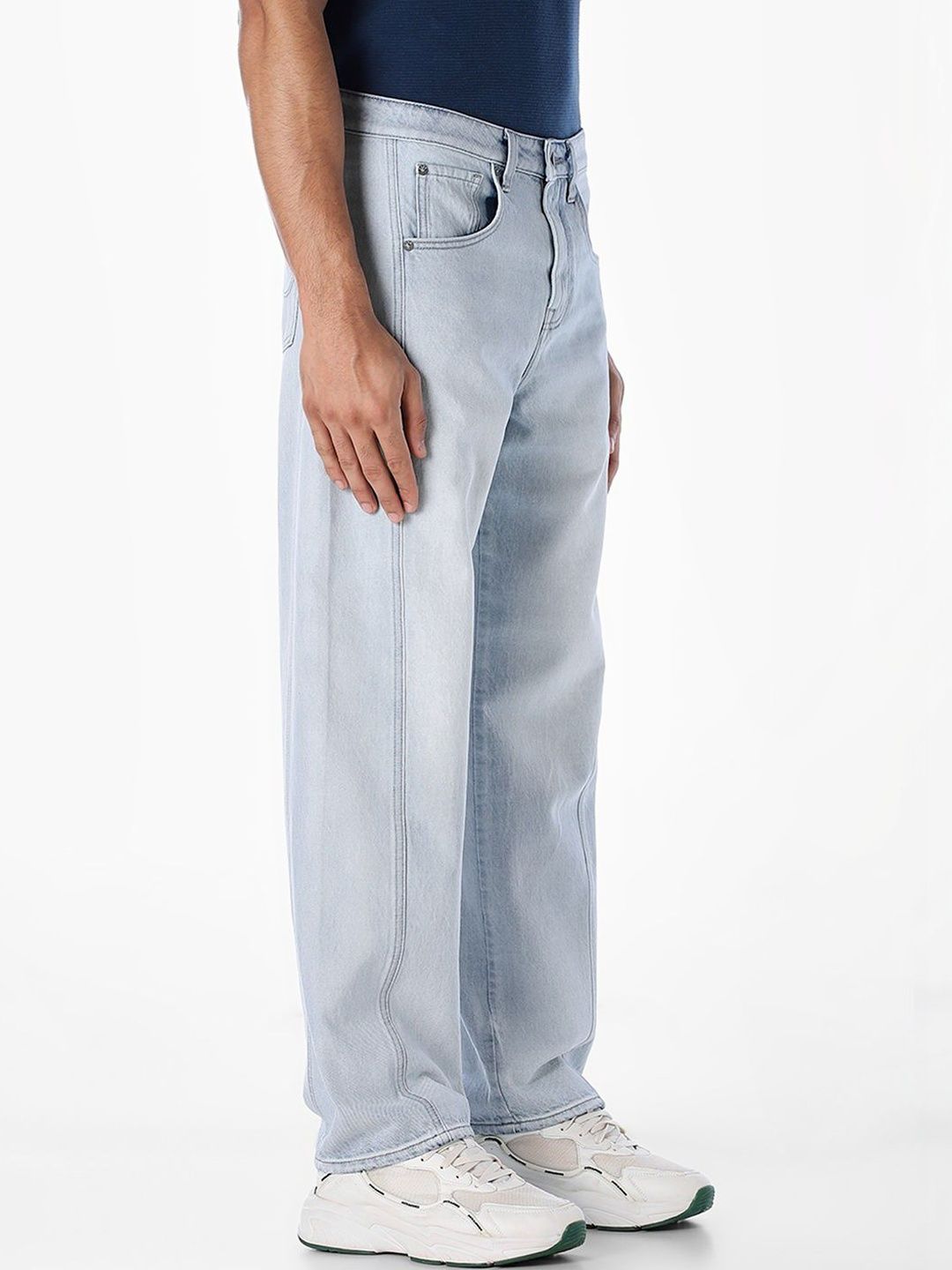 Eddie Wide Leg High-Rise Light Fade Jeans