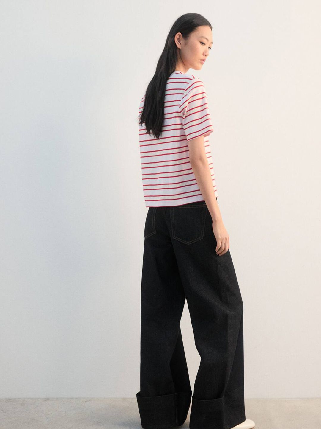 Striped Pure Cotton T-shirt