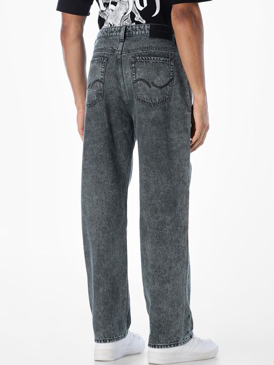 Wide Leg High-Rise Heavy Fade Jeans