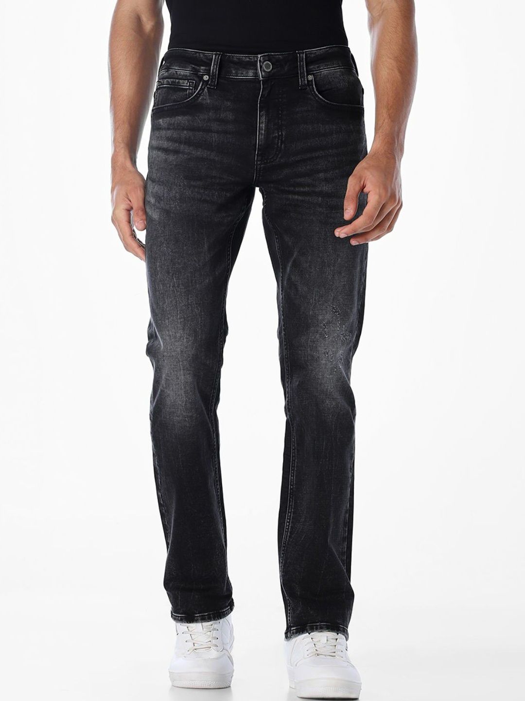 Clark Regular Fit Low-Rise Light Fade Stretchable Jeans