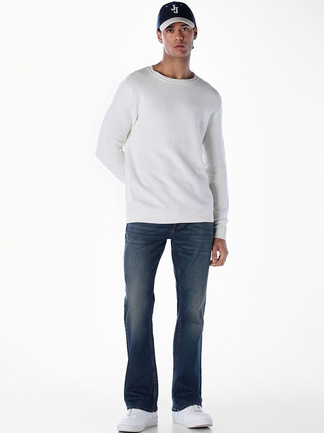 Bootcut High-Rise Light Fade Stretchable Jeans