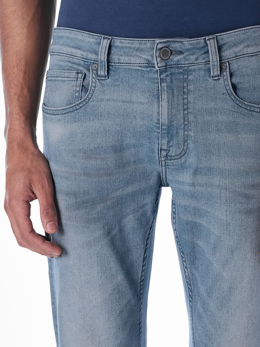 Slim Fit Low-Rise Light Fade Stretchable Jeans
