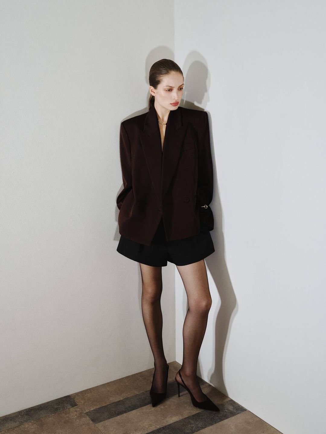 Pleated High-Waist Loose Fit Regular Shorts