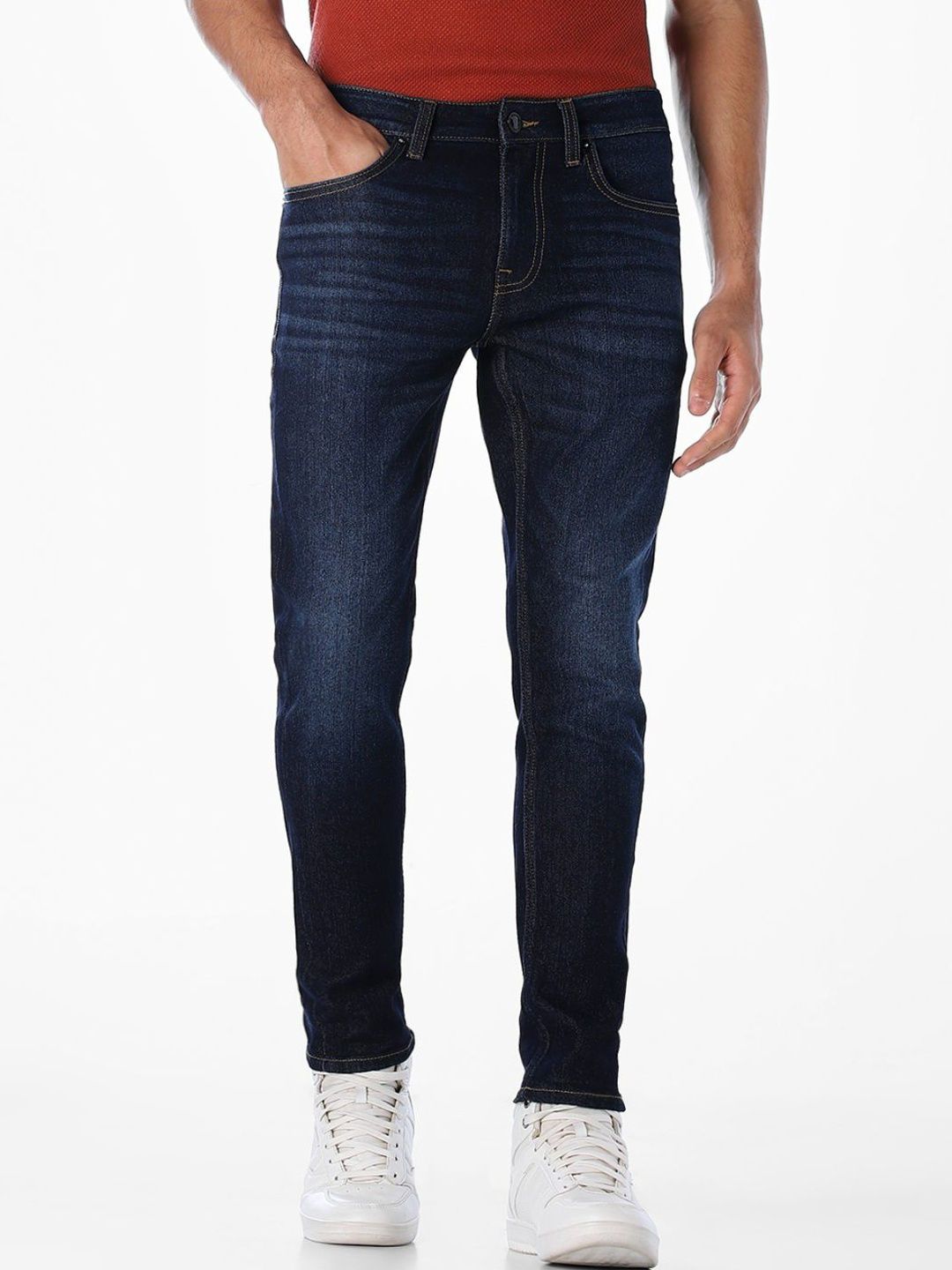 Slim Fit Low-Rise Light Fade Stretchable Jeans