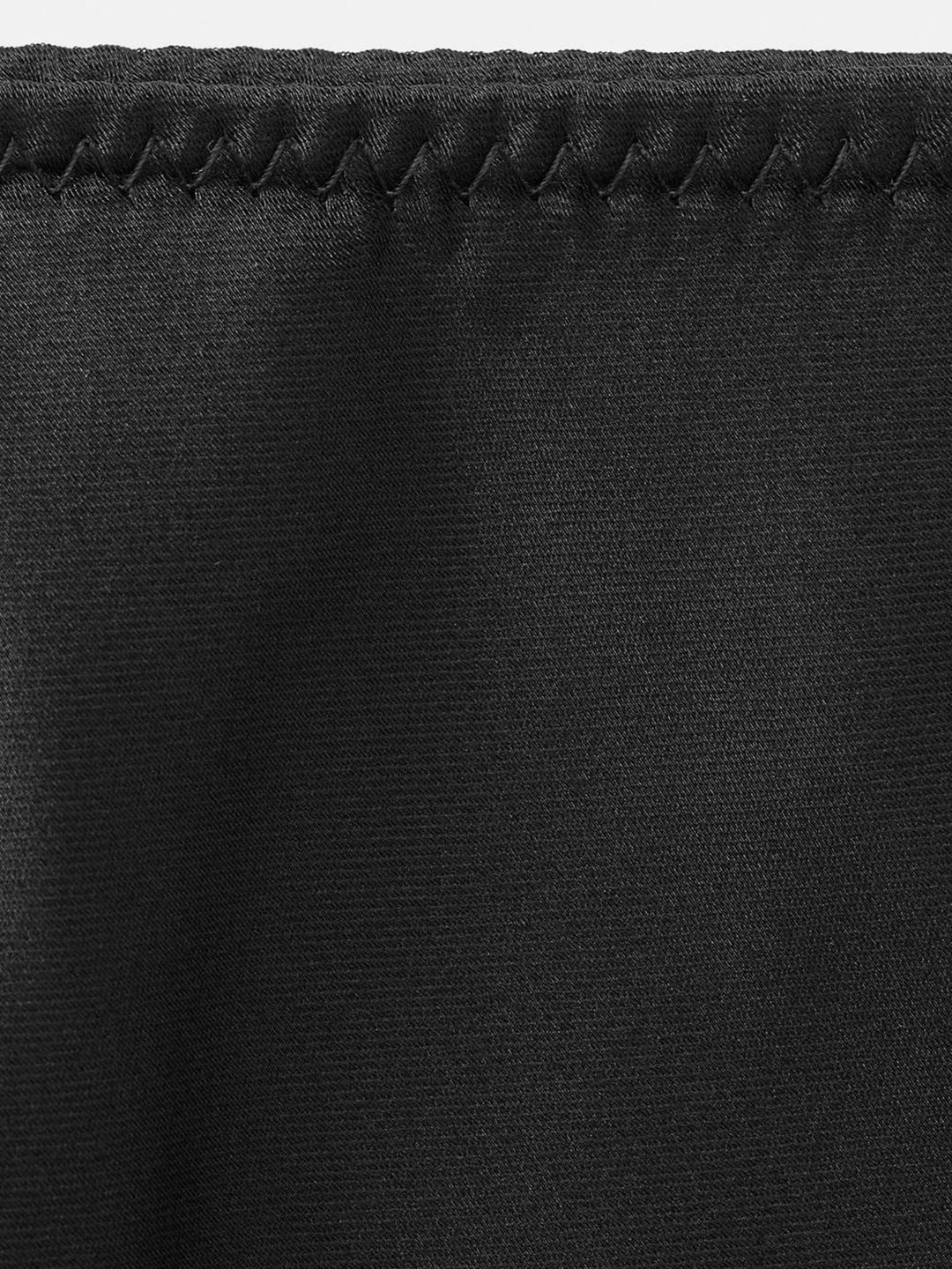 Satin Finish Mid-Rise A-Line Midi Skirt
