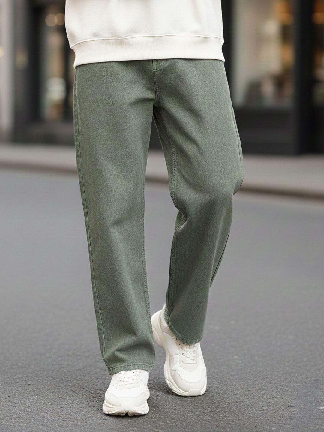 Urbano Fashion Men Loose Fit Washed Non-Stretchable Jeans