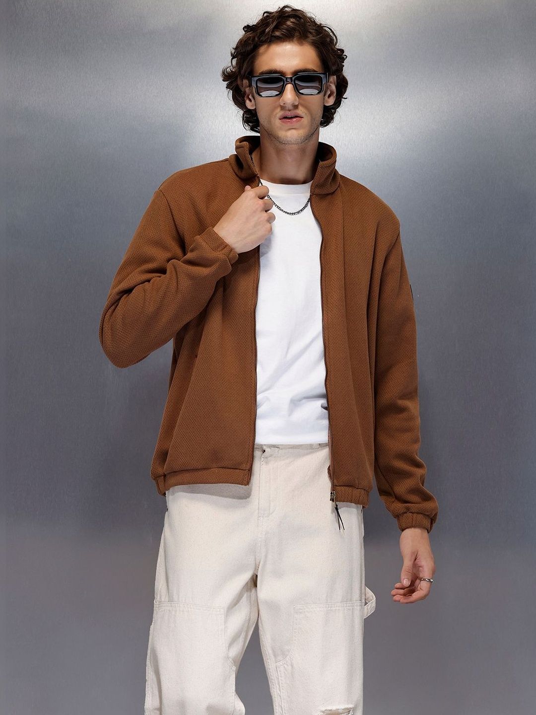 WROGN Men Knitted Jacket