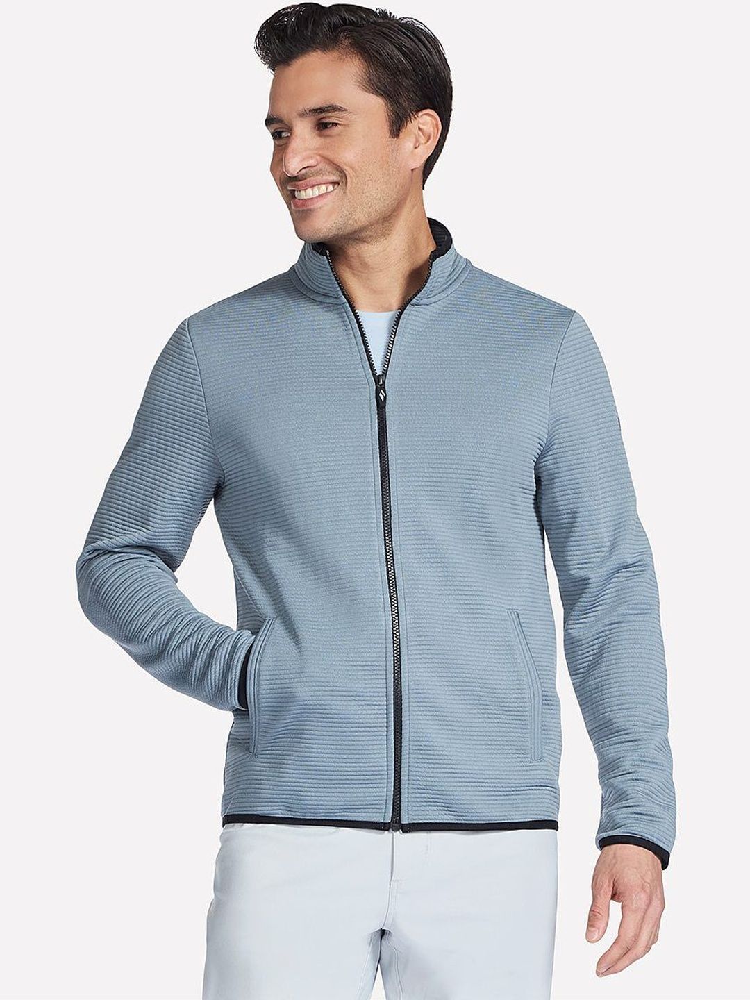 Skechers Mock Collar Open Front Jacket