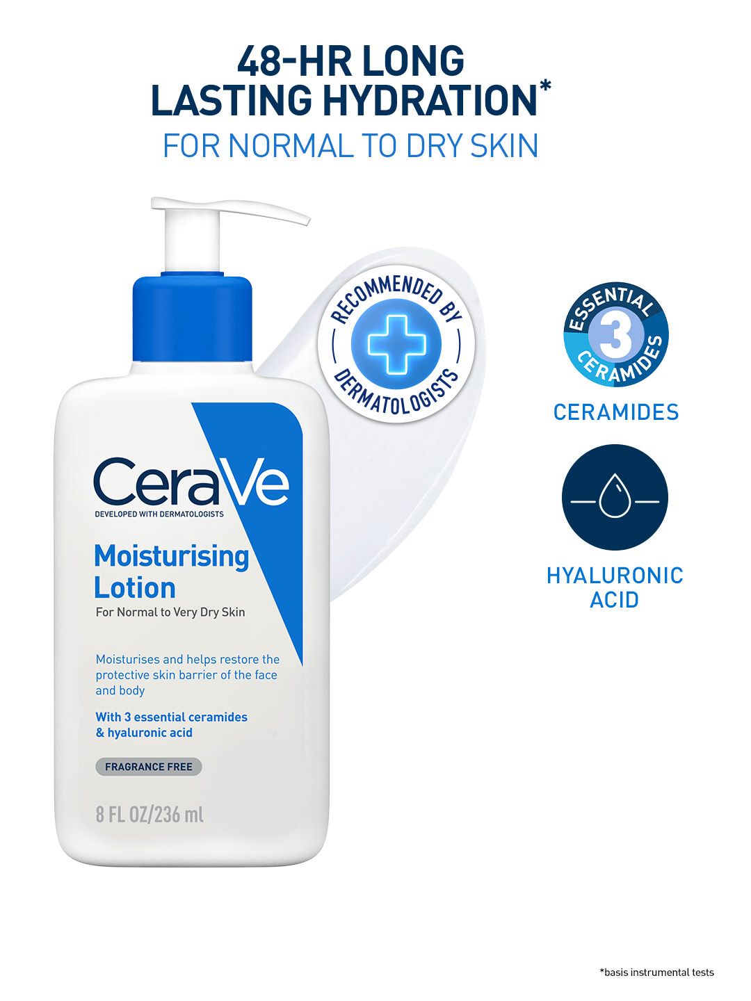 CeraVe CeraVe Moisturizing Lotion for Normal to Dry Skin with Ceramides & Hyaluronic Acid - 236ml