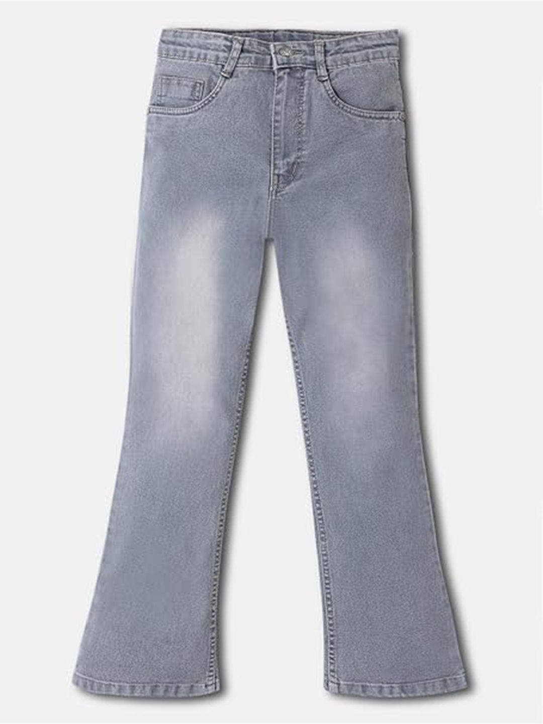 Urbano Juniors Boys Regular Fit Washed Bootcut Light Fade Stretchable Jeans
