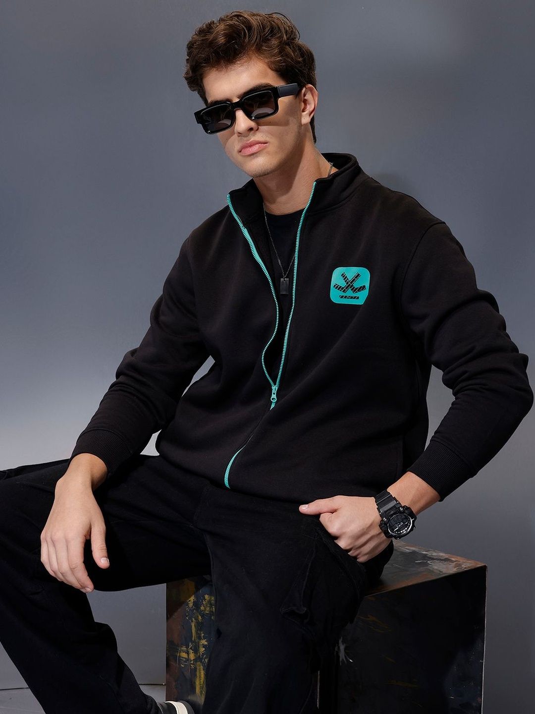 WROGN Men Printed Sweatshirt