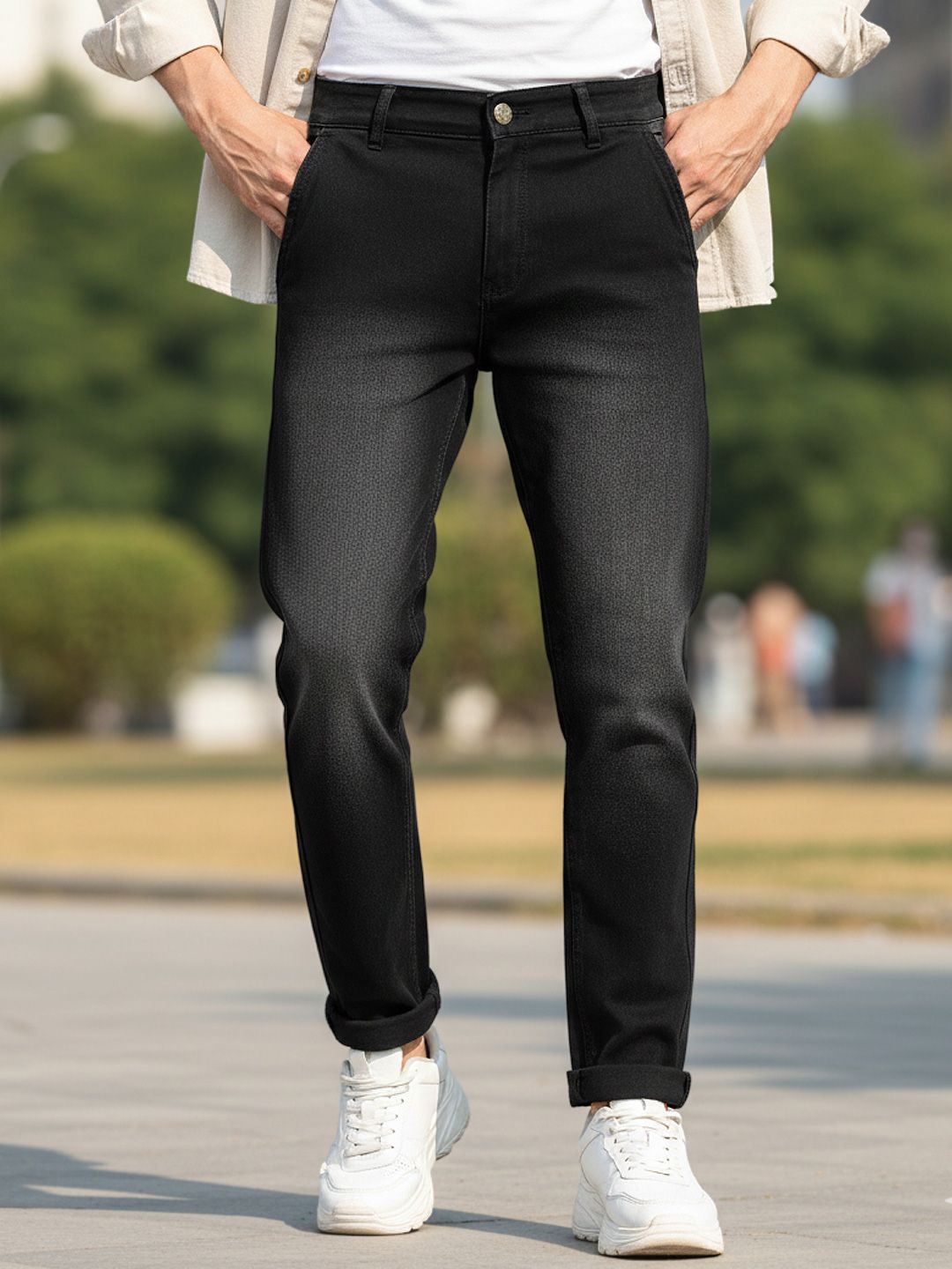 Urbano Fashion Men Slim Fit Light Fade Stretchable Jeans