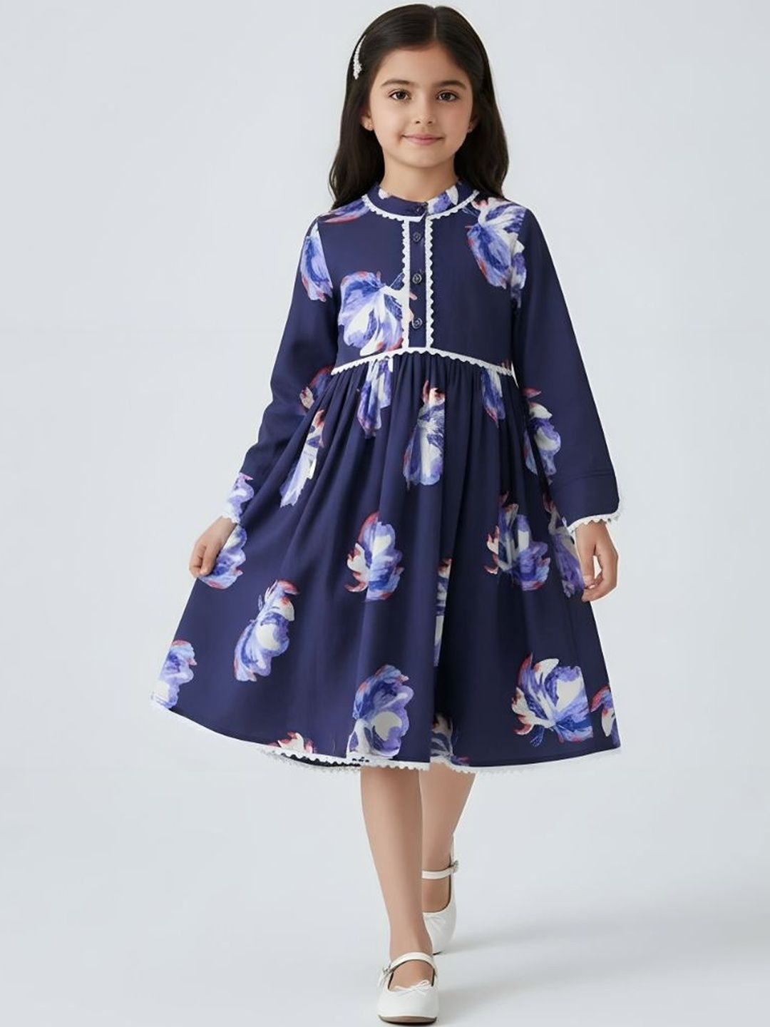 BAESD Floral Print Fit & Flare Dress