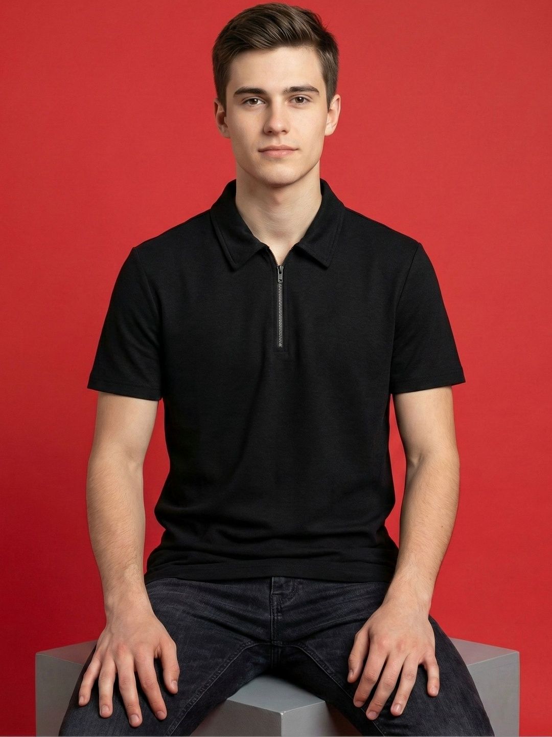 The Roadster Lifestyle Co Men Cotton Tshirts