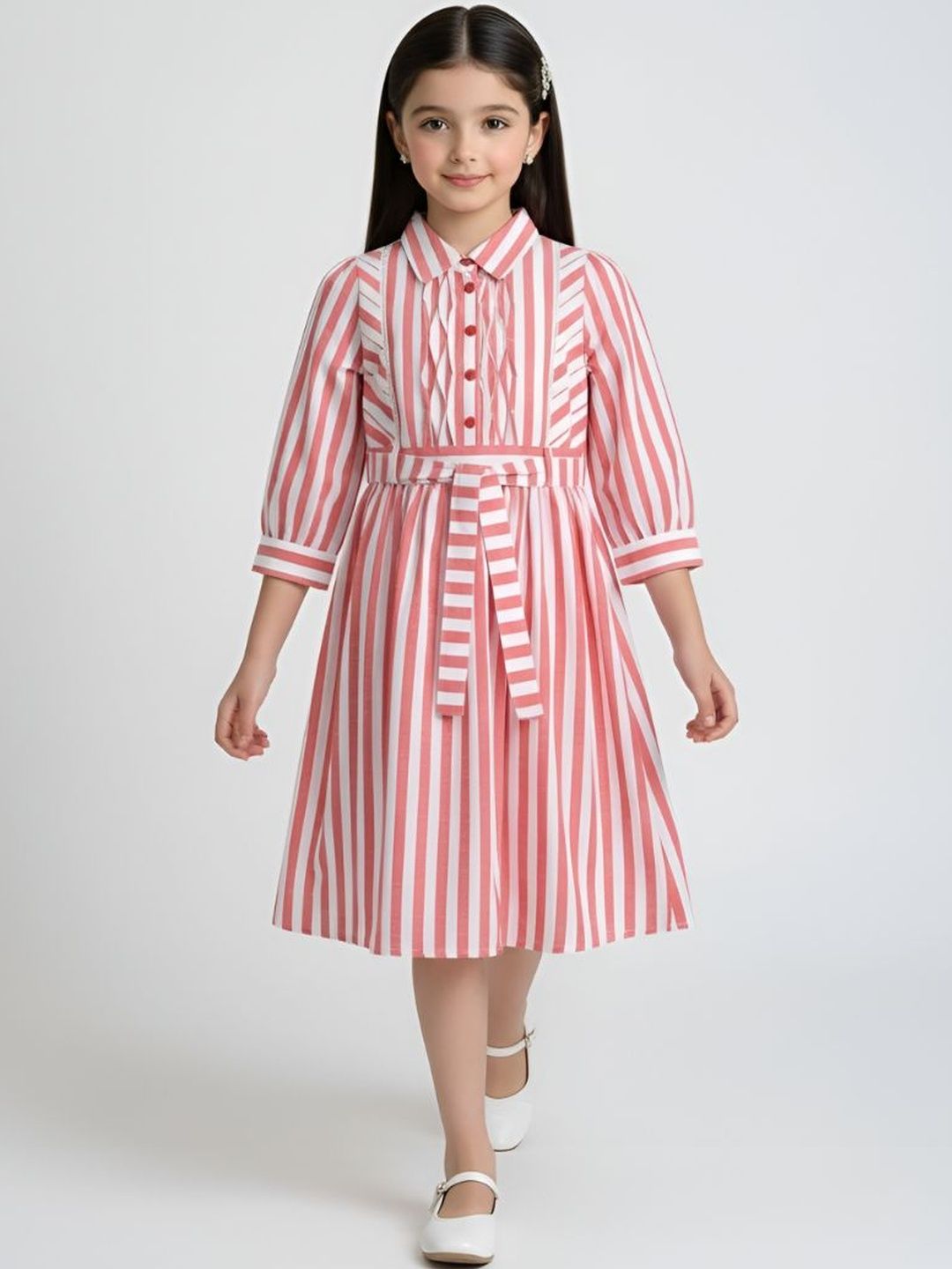 BAESD Striped Shirt Dress