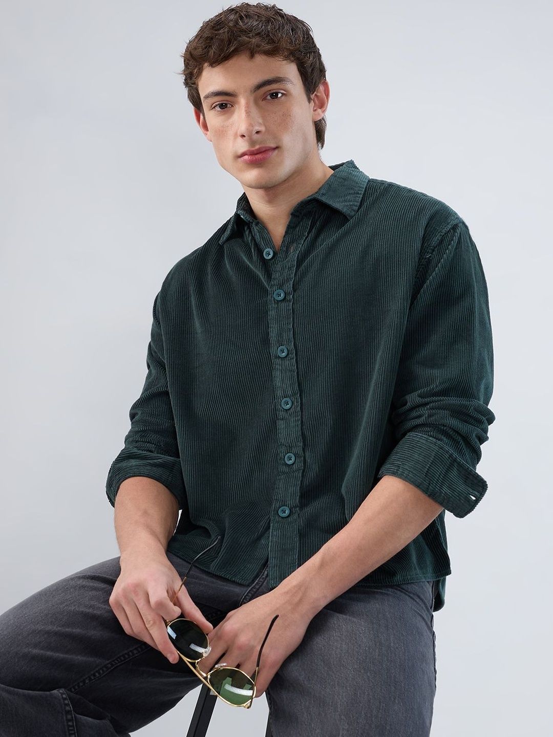 VASTRADO Men Classic Boxy Casual Shirt