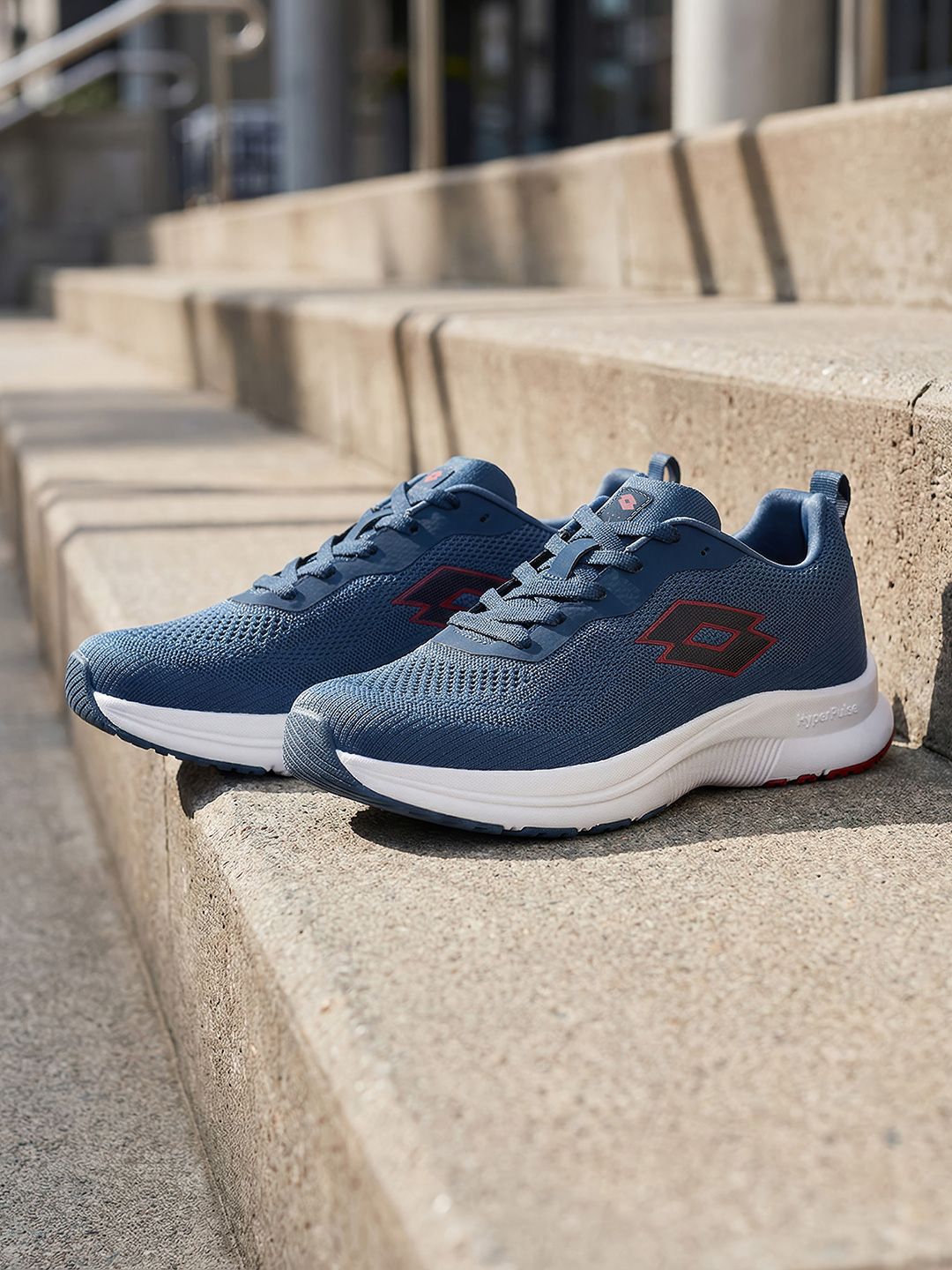 Lotto Men Atleta Knit Blue Running Shoes