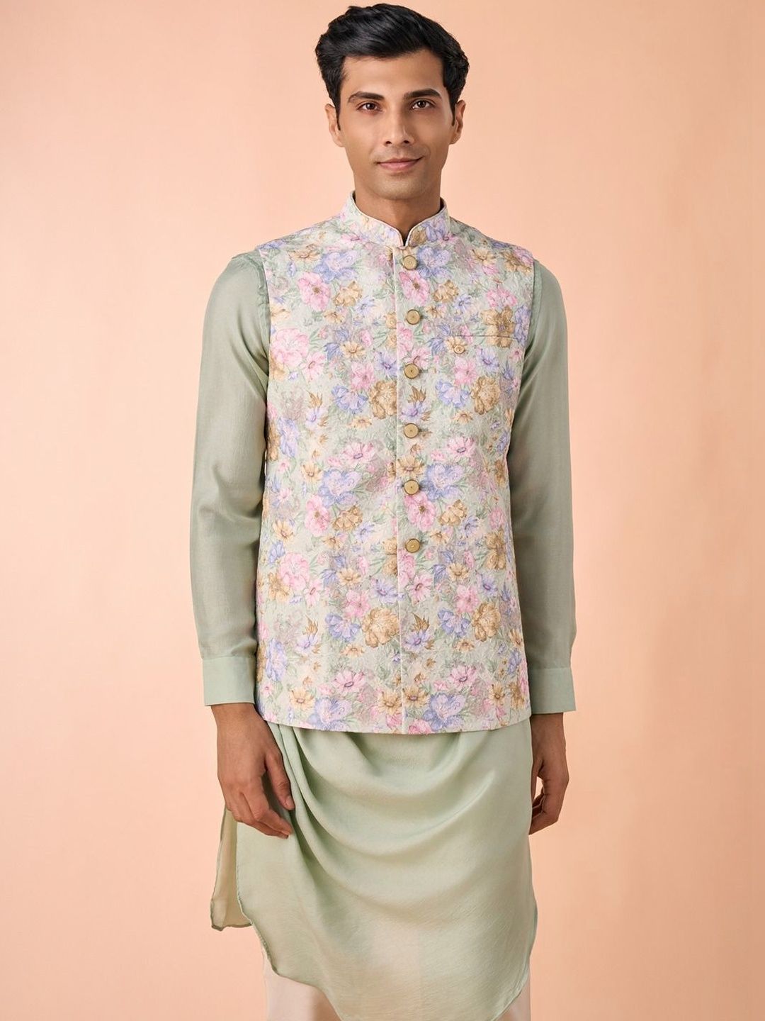 Manyavar Printed Nehru Jackets