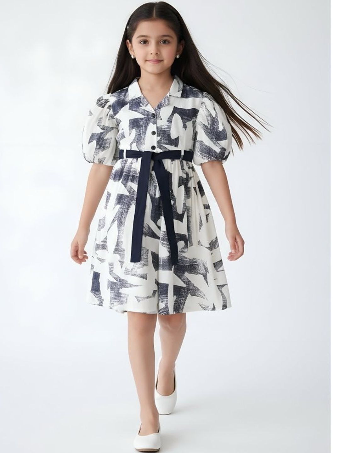 BAESD Print Fit & Flare Dress