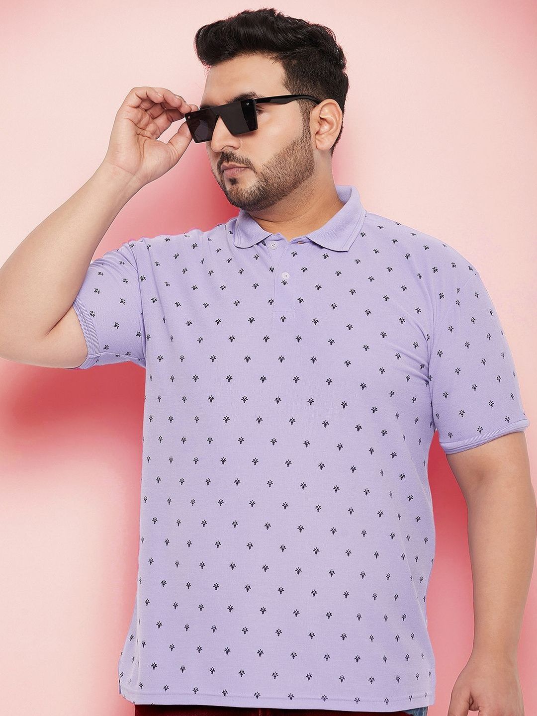 OPERATIVE Men Printed Polo Collar T-shirt