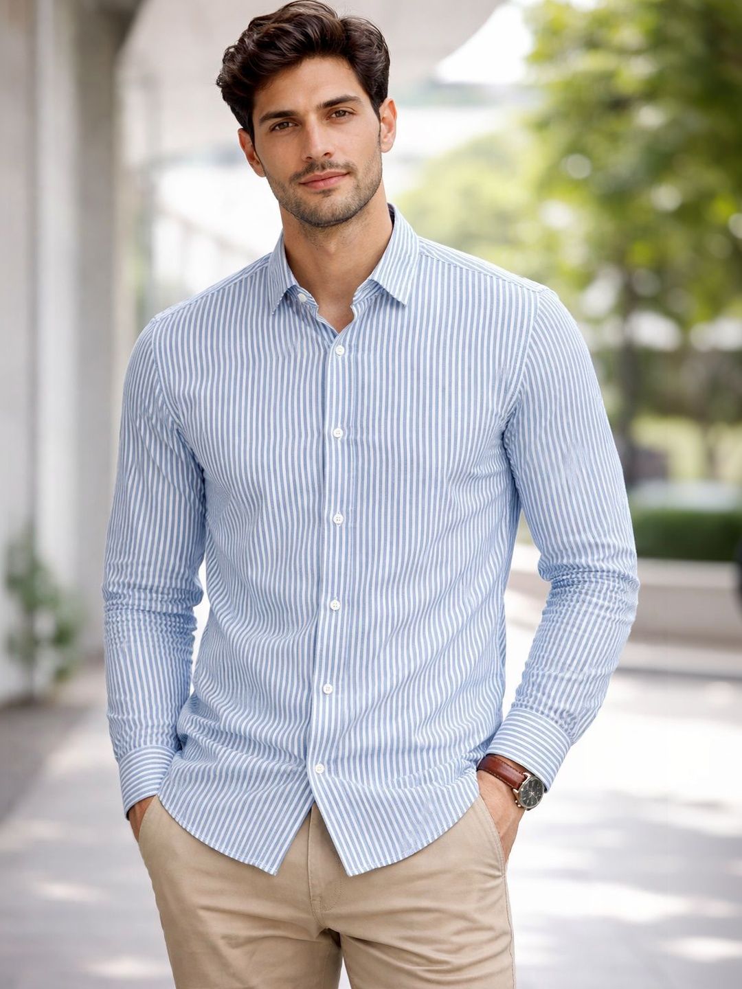 Metronaut Men Striped Casual Shirt