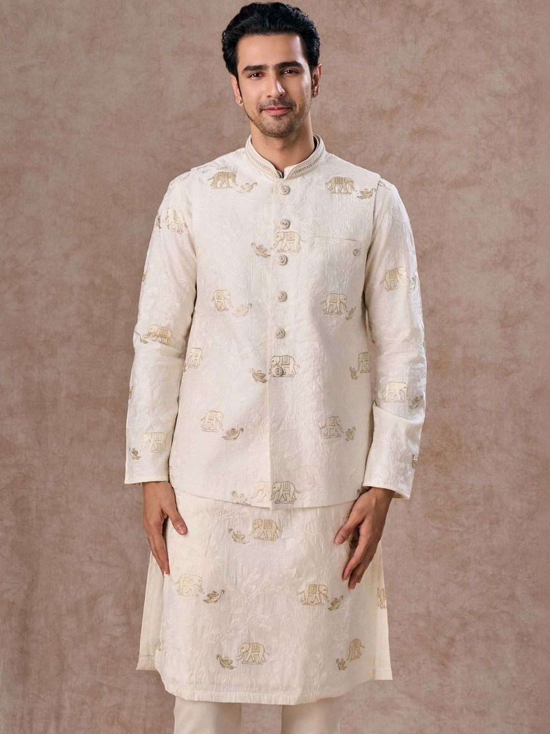 Manyavar Embroidered Nehru Jackets