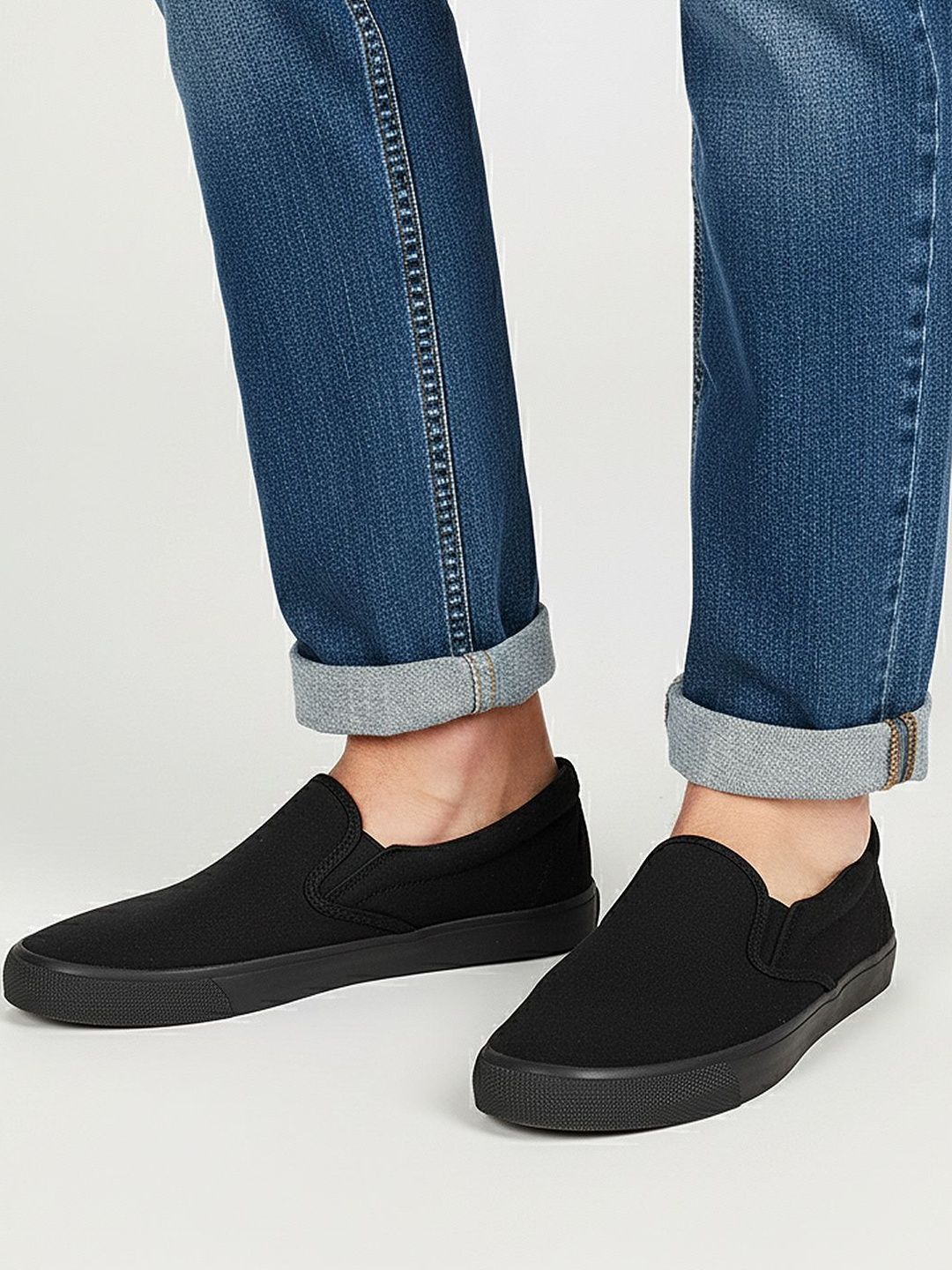 Buy The Roadster Lifestyle Co Men Round Toe Slip-On Sneakers