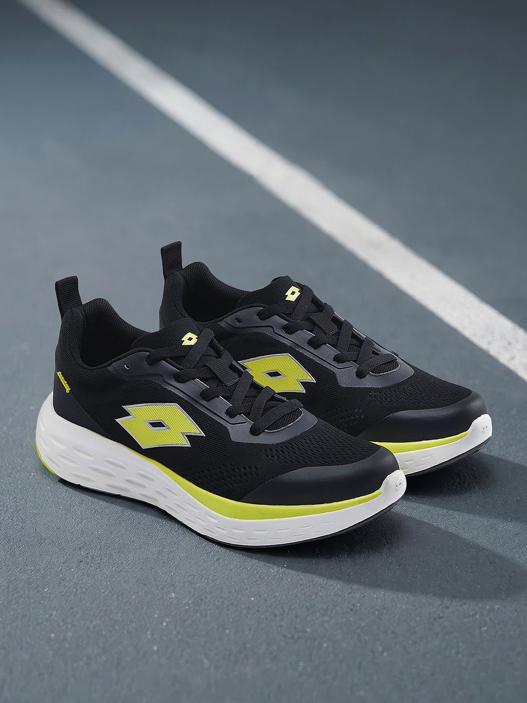 Lotto Men Aerostep Black Running Shoes