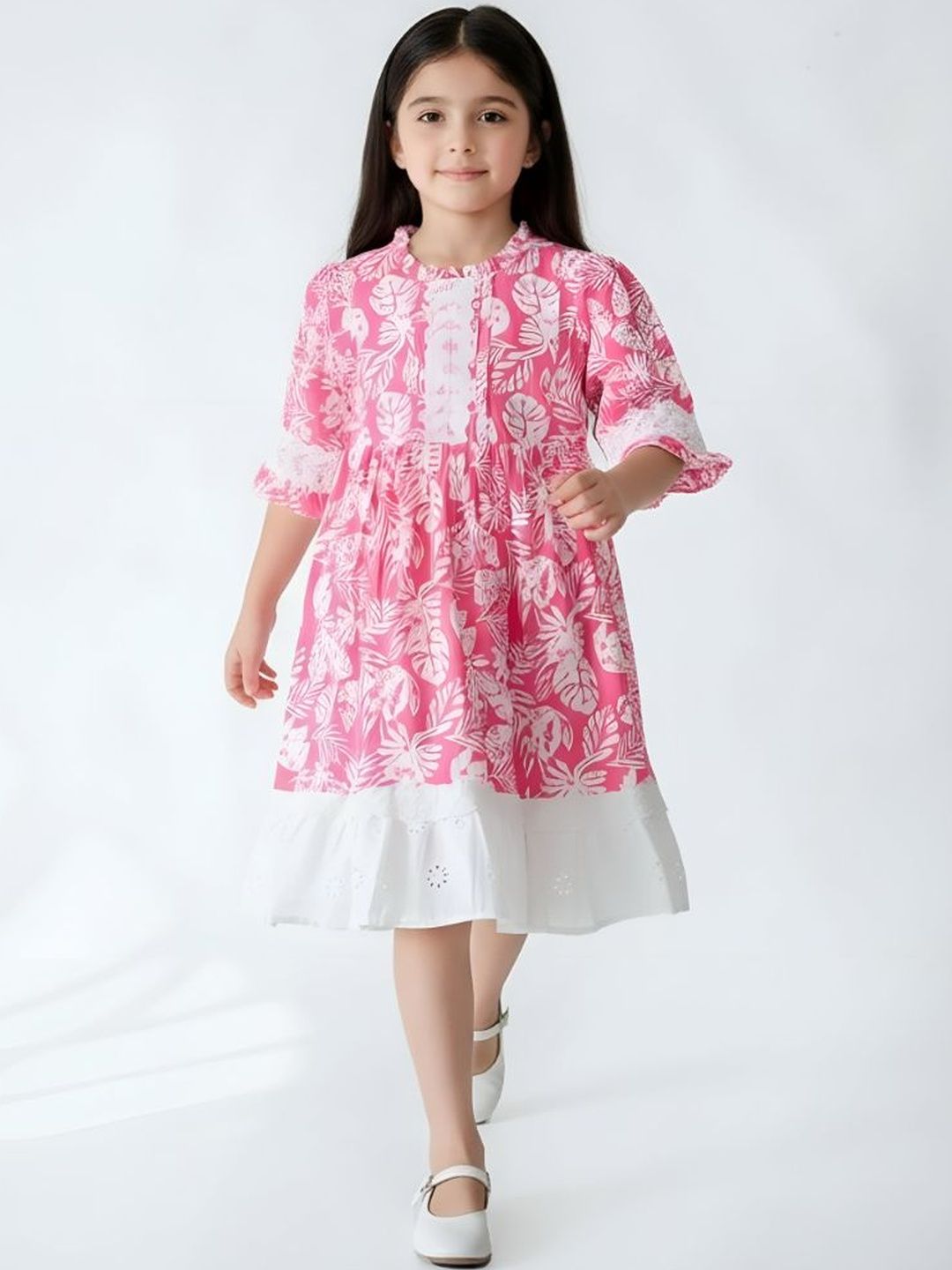 BAESD Floral Print Empire Dress