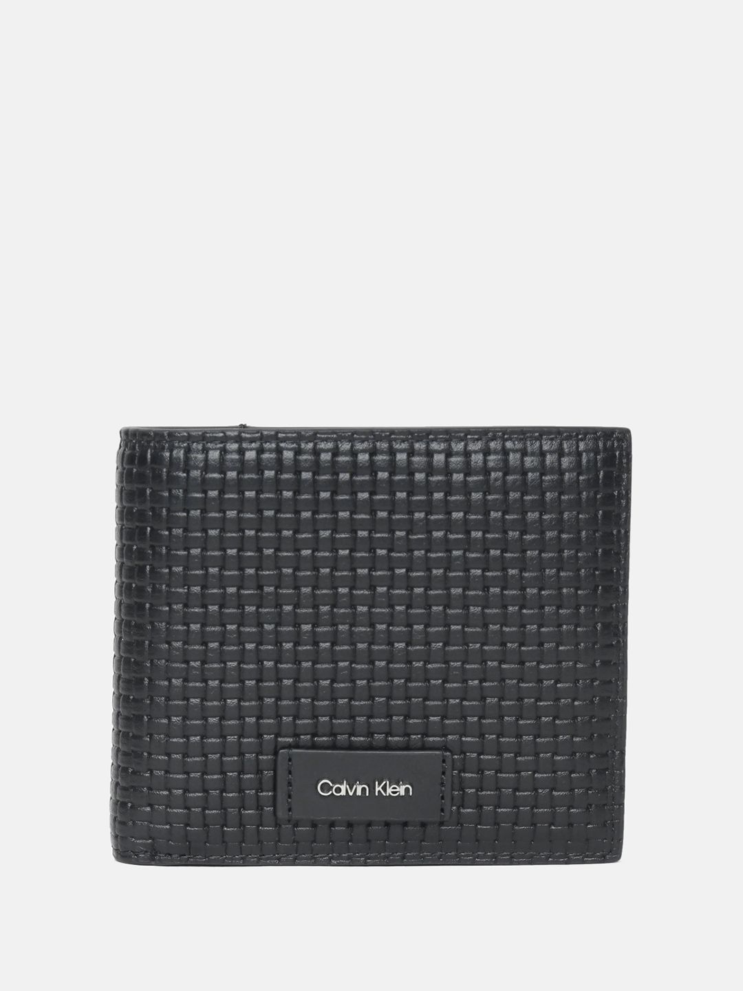 Calvin Klein Calvin Klein Men Woven Design Leather Two Fold Wallet