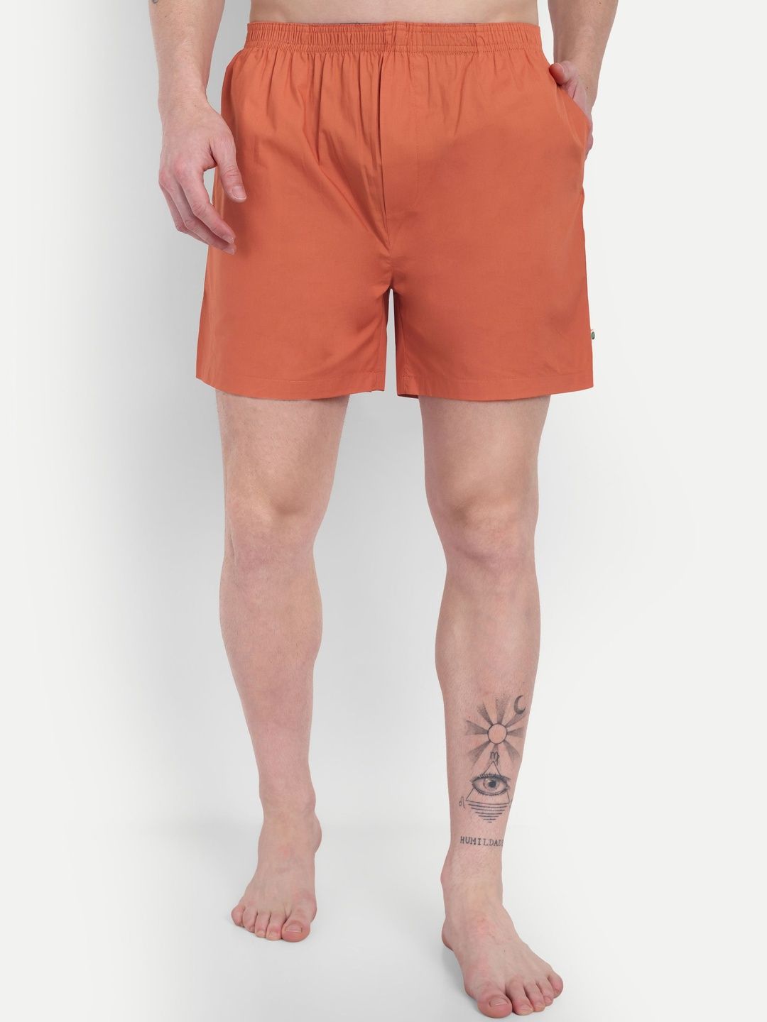 MINJAR Pack Of 2 Cotton Mid-Rise Boxer