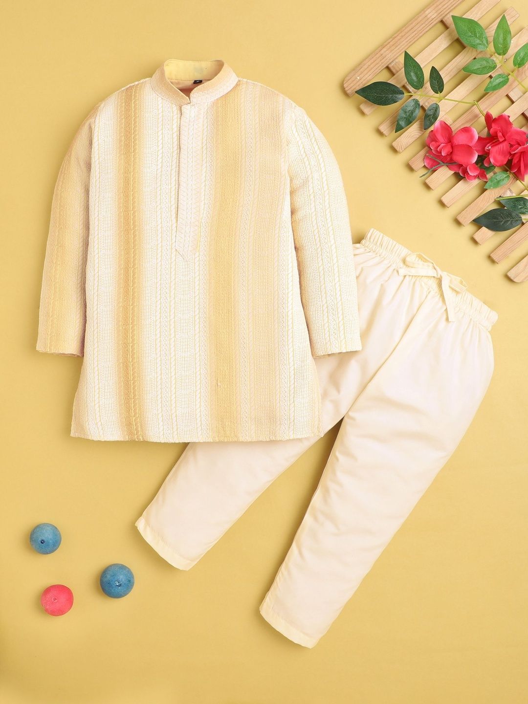 KALINI Boys Regular Kurta with Pyjamas