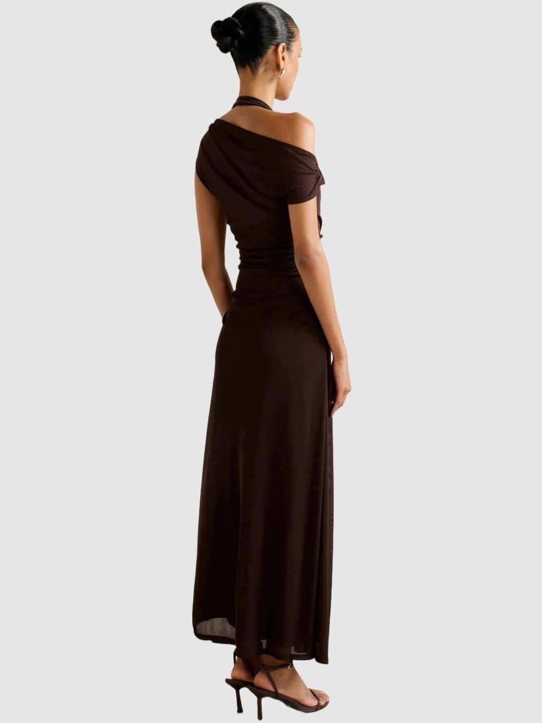 Halter Neck Sheath Maxi Dress