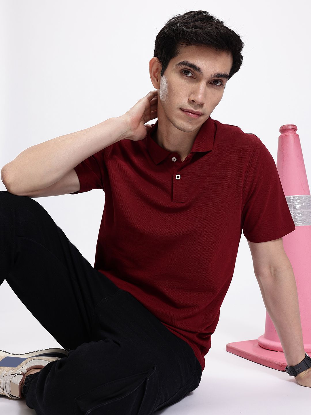 Polo Pure Cotton T-shirt Kook N Keech Polo Collar Pure Cotton T-shirt