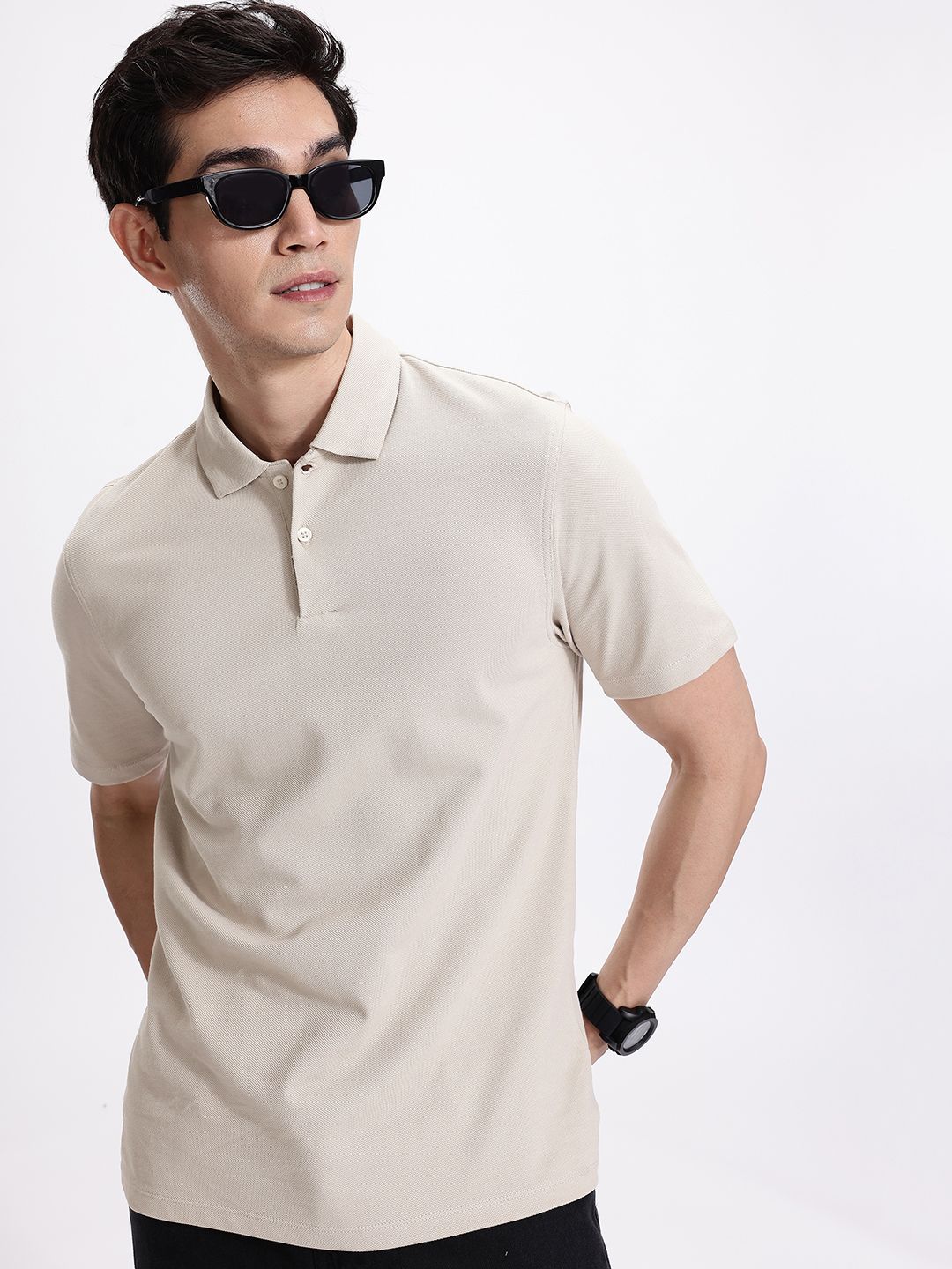 Pure Cotton T-shirt Kook N Keech Polo Collar Pure Cotton T-shirt