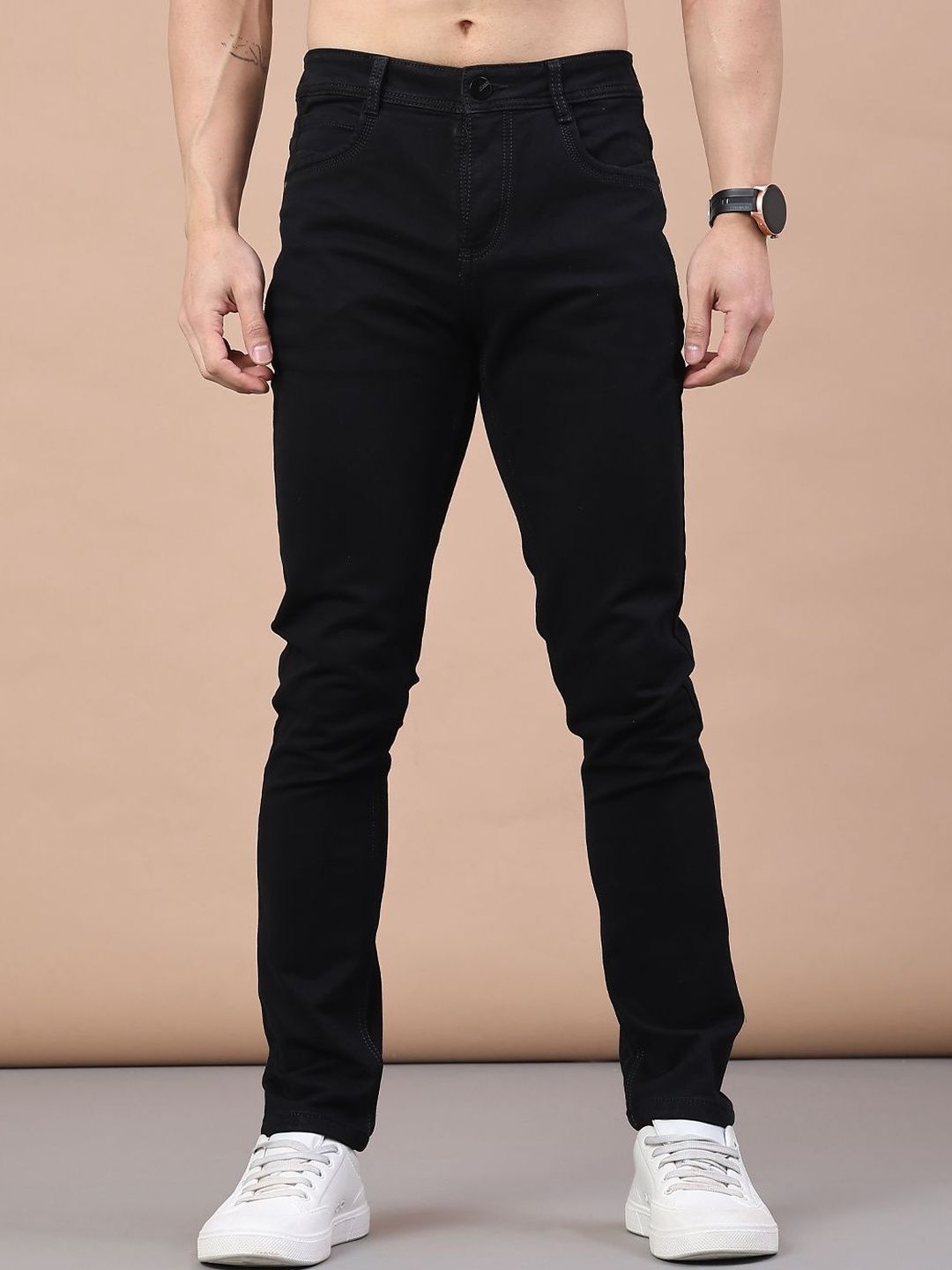 V-Mart Men Slim Fit Mid-Rise Stretchable Jeans