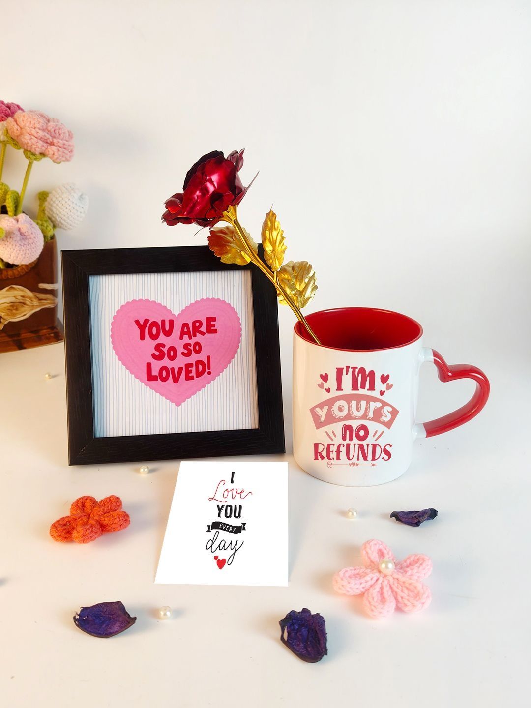 Giftii Red Ceramic Valentine Gift Sets