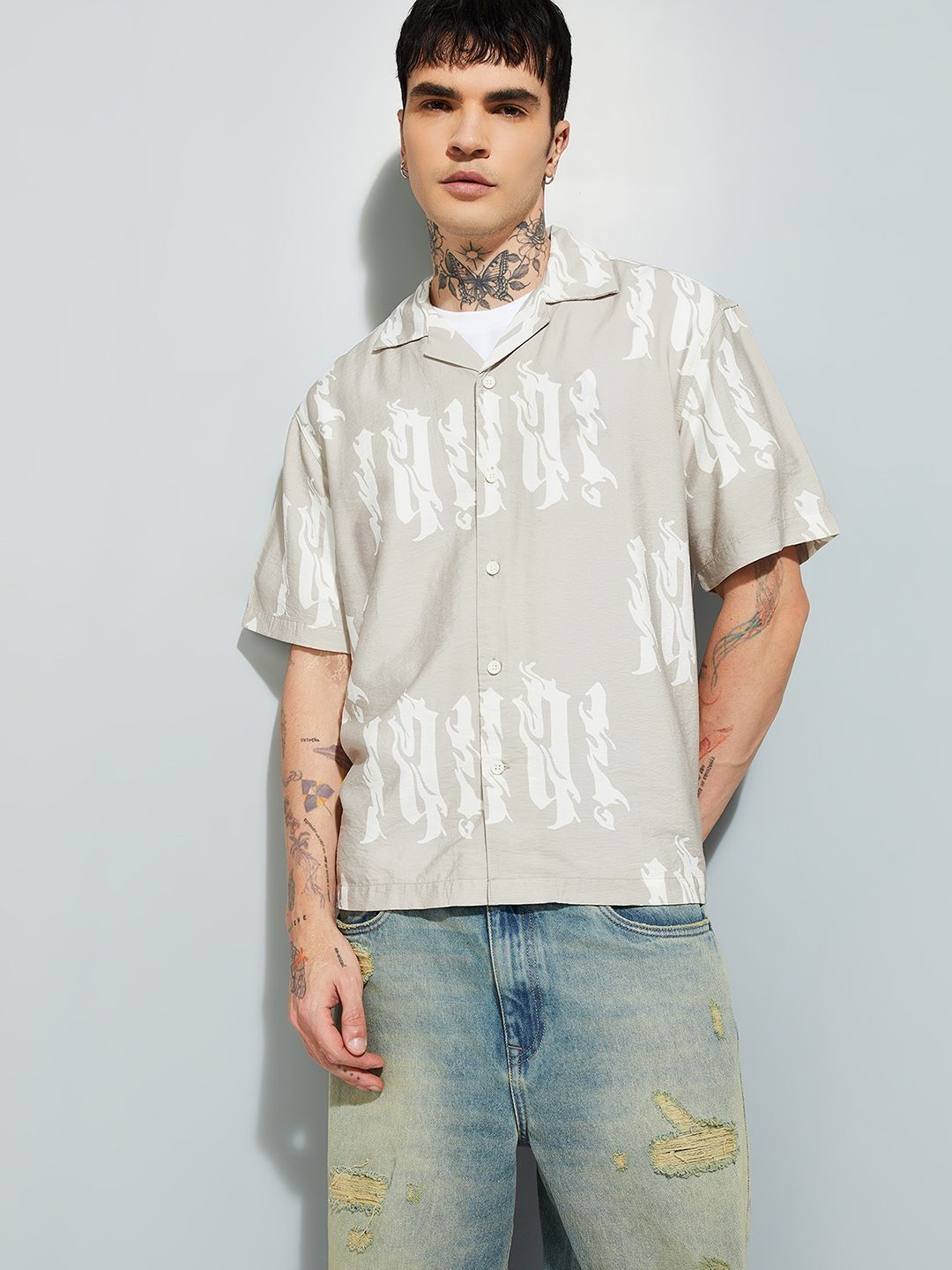 max Men Printed Casual Shirt