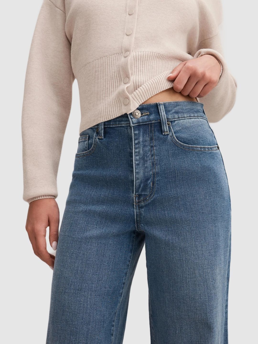 Slim Fit Mid-Rise Light Fade Stretchable Jeans