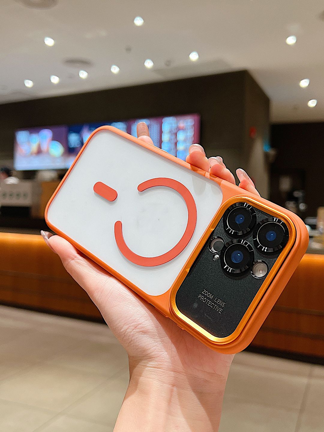 Luxury Kase Solid Printed iPhone 16 Pro Max Back Case Mobile Accessories